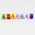 Lampwork Glass Beads Money Bags 10x12mm 12x15mm Mixed Colors 50pcs 3