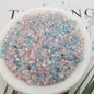 Frosted Seed Glass Beads 3mm Pastel Transparent Colors 300pcs 5