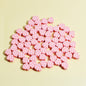 Heart Clay Beads 10mm Plaid Black White Polymer 100pcs 12