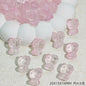 Gradient 3D Cat Figurine Glass Beads 20mm Pastel Colors 20pcs 8