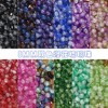 Ice-Cracked Round Glass Beads 8mm Vibrant Vintage Colors 50pcs 3