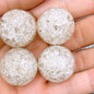 Glitter Bubblegum Beads 25mm Crackled Chunky Acrylic 50pcs 8