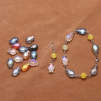 Electroplated Small Fish Glass Beads 10x14mm Translucent 30pcs 4