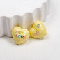 Balloon Heart Acrylic Beads 19mm Glossy Colorful Lettering 10pcs 6