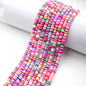 Flat Clay Beads 6mm Colorful Polymer Spacer Disc 10strands 4