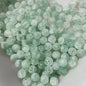 Crackle Round Glass Beads 10mm Pink Grey Gold Shimmer 50pcs 6