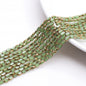 Electroplated Frosted Glass Beads 4mm x 6mm Metallic Edged 96pcs 16