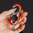 Metal Carabiner Keychain Zinc Alloy Vintage Style Black Blue Orange 4