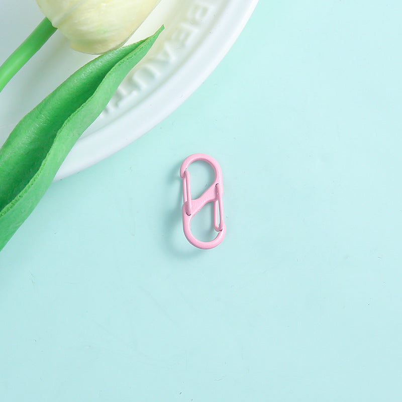 Alloy Double Headed Painted Clasps 3cm Metal Keychain Hardware 20pcs 6