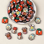 Silicone Focal Beads Easter Bunny Egg Rabbit Ears 20Pcs