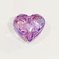 Clear Heart and Star Acrylic Beads 17-20mm Iridescent AB Coated 20pcs 13