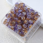 Gradient Crackle Round Glass Beads 10mm Vibrant Mixed Colors 60pcs 19