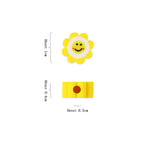 Flower Clay Beads 10mm Yellow Smiley Face Polymer 100pcs 2