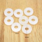 Glass Round Spacer Beads 12mm Imitated Jade 100pcs 6