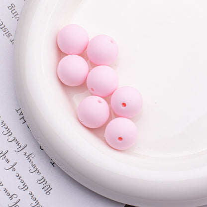 Rubberized Round Acrylic Beads 16mm Solid Color 20pcs 5