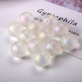 Plating Round Acrylic Beads 16mm Jelly Aurora Ice 50pcs 4