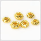 Alloy Spiral Patterned Tibetan Spacer Beads 4mm 100pcs