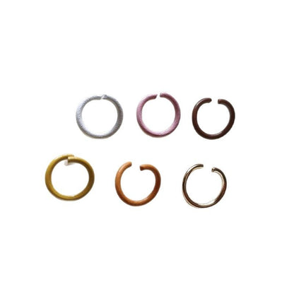 Metal Painted Jump Rings 10mm Baking Finish Colorful 500pcs 5