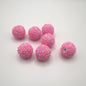 Embellished Flower Clay Beads 20mm Five-petal Pastel Rainbow 10pcs 11
