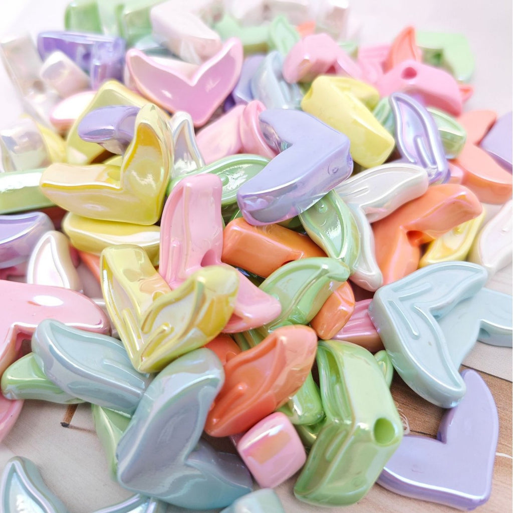 Glow Mermaid Tail Acrylic Beads 29x20x9mm Glow In The Dark 50pcs 4