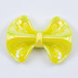 Plated Fat Bow Acrylic Beads 24mm Solid Glossy Color 100pcs 10