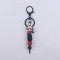 Halloween Silicone Bead Keychain Colorful Spooky Characters Durable 11
