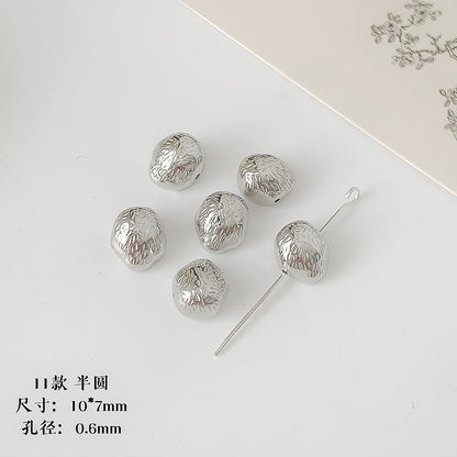 Christmas Tree Heart Acrylic Beads Silver Faceted CCB Plastic 11