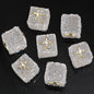 Butterfly Pentagram Cube Rhinestone Beads 22mm Vibrant Metal Embellished 5pcs 26