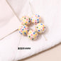 Japanese Vintage Showa Printed Resin Beads 10/12mm Glossy Floral 15pcs 7