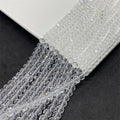 Faceted Transparent Glass Beads 8mm Clear Sparkle 10 Strands