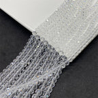 Faceted Transparent Glass Beads 8mm Clear Sparkle 10 Strands