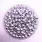 Spray Painted Acrylic Beads 4-12mm Matte Metallic Textured Finish 5