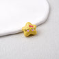 Star Acrylic Beads 20mm Glossy Hello KT Faces Colorful 20pcs 11