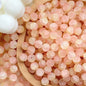 Frosted Round Glass Beads 10mm Jade Crushed Texture 30pcs 12