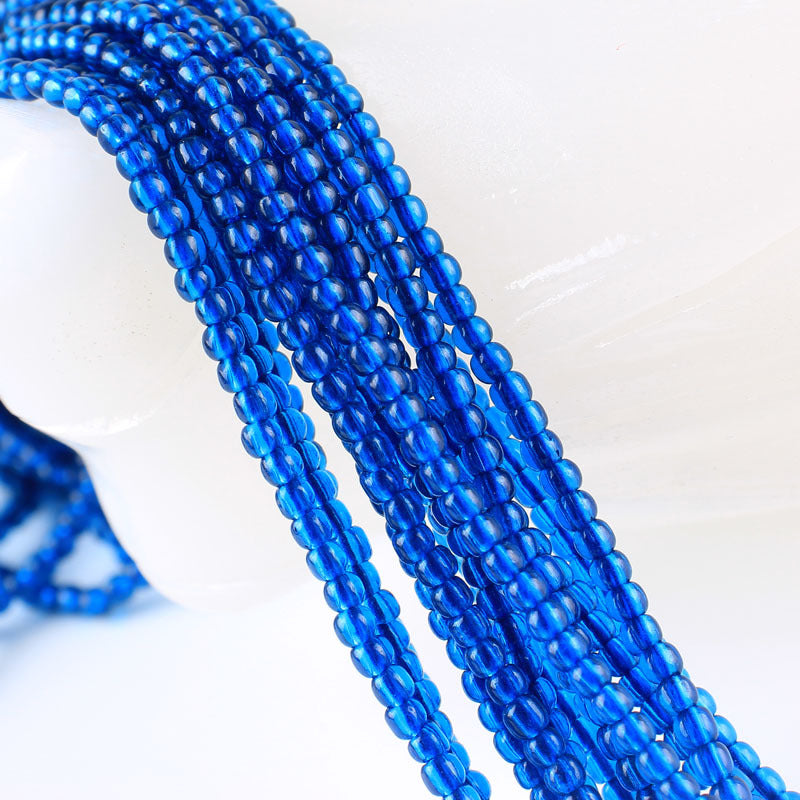 Colored Transparent Seed Glass Beads 2mm 2 Strands 400pcs 26