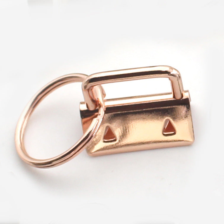 Iron Fob Keychain Clamps 25mm Various Finish Colors 10pcs 12