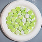 Gradient Colored Cheese Macaron Resin Beads 17mm Plating 20pcs 9