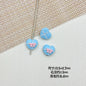 Bouquet and Heart Gift Box Metal Beads 13mm 16mm Pastel Painted 10pcs 15