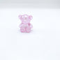 Crackle Bear Acrylic Beads 31mm Glossy Textured Pastel 5pcs 7