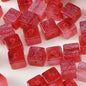 Opal Glitter Square Resin Beads 8mm Pearlescent Shimmer 10pcs 6
