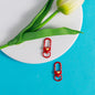 Enamel Heart Pattern Zinc Alloy Swivel Buckle Keychain Clasps 20pcs 9