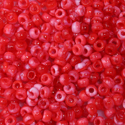 Multicolor Pony Beads Acrylic 9mm Smooth Finish 100pcs 35