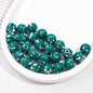 Colorful Speckled Acrylic Beads 12mm Round Mixed Colors 200pcs 17