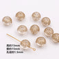 Vintage Baroque Flower Acrylic Beads Gilded Transparent 10pcs 18