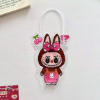 Labub Pattern Zip Lock Bags PVC Plastic Clear 18x10cm 10pcs 7
