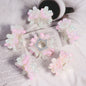 Gradient Flower Resin Barrel Beads 18mm Iridescent Shimmer 5pcs 8