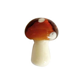 Mushroom Glass Beads 15mm 20mm Glossy Colorful Caps with Spots 100pcs 11