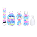 Christmas Printed Neoprene Wrist Hand Sanitizer Lipstick Holder Keychain 10pcs