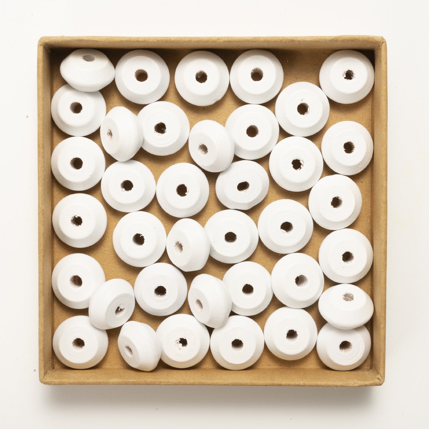 Wood UFO Spacer Beads 20mm Colored 100pcs 6