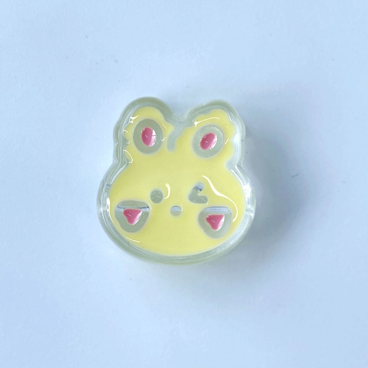 Painted Rabbit Acrylic Beads 24mm Transparent Pastel Colors 100pcs 6